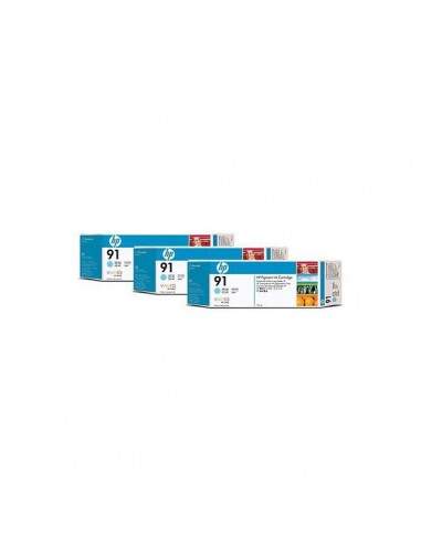 Originale HP C9486A Conf. 3 cartucce 91 ciano chiaro HP - 1