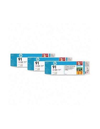 Originale HP C9487A Conf. 3 cartucce inkjet 91 magenta chiaro HP - 1