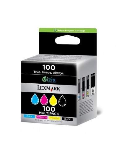 Originale Lexmark 14N1912E Conf. 4 cartucce inkjet 100 nero Lexmark - 1