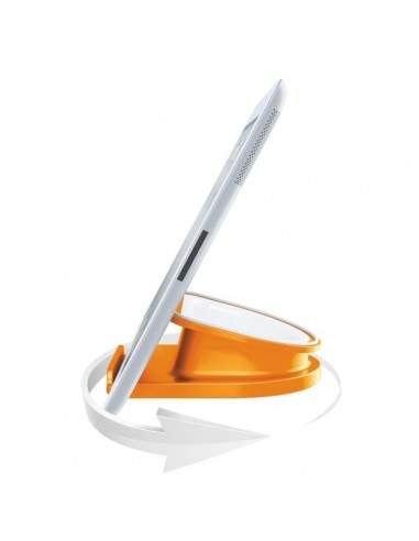 Base di appoggio rotante da tavolo Complete per iPad/tablet - arancione metallizzato - 62741044 Leitz - 1