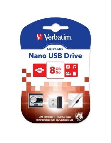 Chiavette USB Verbatim Store'n Stay NANO - 8 GB - USB 2.0 - 97463 Verbatim - 1
