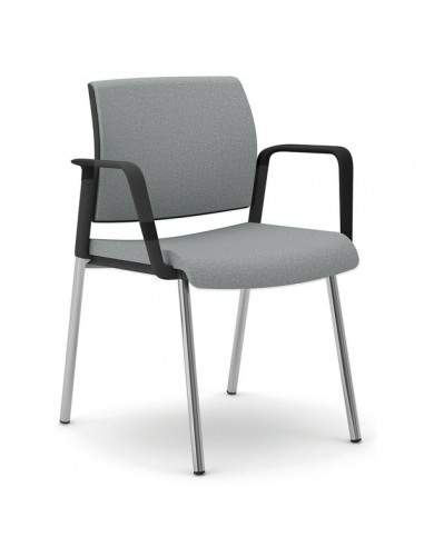 Sedia interlocutore ergonomica KIND UNISIT - similpelle - GRIGIO - KI4GTBB/KG UNISIT - 1