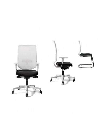 Sedia semidirezionale ergonomica NEWAIR UNISIT - ignifugo - GRIGIO - NWB/IT UNISIT - 1