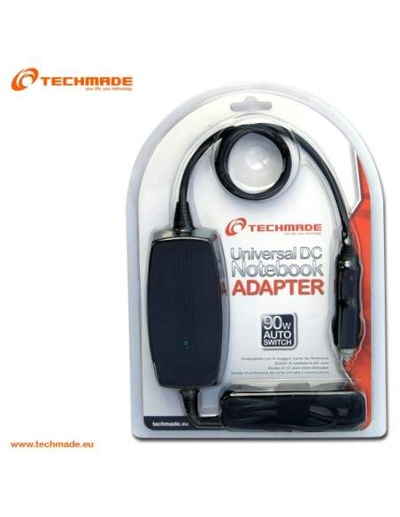 Techmade Alimentatore Universaleper Notebook Da 90W Per Auto Techmade - 1